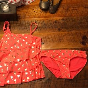 Justice girls size 14 tankini. Never been worn